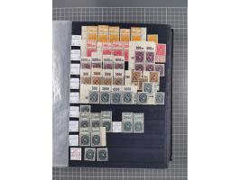 1915/44 (ca.), postfrische, wenig ungebrauchte und gestempelte Partie Oberrandstücke, einige 100 Stück, überwiegend Infla mit