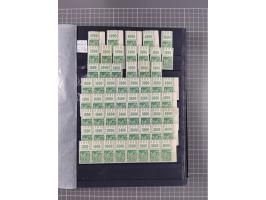 1915/44 (ca.), postfrische, wenig ungebrauchte und gestempelte Partie Oberrandstücke, einige 100 Stück, überwiegend Infla mit