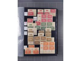 1915/44 (ca.), postfrische, wenig ungebrauchte und gestempelte Partie Oberrandstücke, einige 100 Stück, überwiegend Infla mit