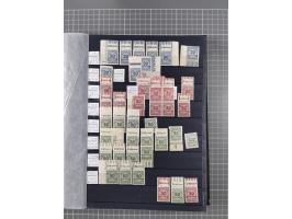 1915/44 (ca.), postfrische, wenig ungebrauchte und gestempelte Partie Oberrandstücke, einige 100 Stück, überwiegend Infla mit