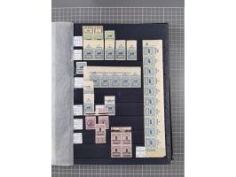 1915/44 (ca.), postfrische, wenig ungebrauchte und gestempelte Partie Oberrandstücke, einige 100 Stück, überwiegend Infla mit