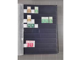 1915/44 (ca.), postfrische, wenig ungebrauchte und gestempelte Partie Oberrandstücke, einige 100 Stück, überwiegend Infla mit