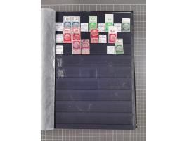 1915/44 (ca.), postfrische, wenig ungebrauchte und gestempelte Partie Oberrandstücke, einige 100 Stück, überwiegend Infla mit