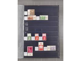 1915/44 (ca.), postfrische, wenig ungebrauchte und gestempelte Partie Oberrandstücke, einige 100 Stück, überwiegend Infla mit