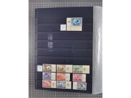 1915/44 (ca.), postfrische, wenig ungebrauchte und gestempelte Partie Oberrandstücke, einige 100 Stück, überwiegend Infla mit