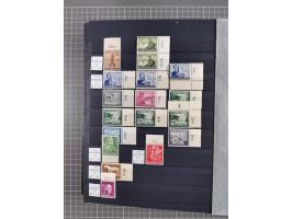 1915/44 (ca.), postfrische, wenig ungebrauchte und gestempelte Partie Oberrandstücke, einige 100 Stück, überwiegend Infla mit