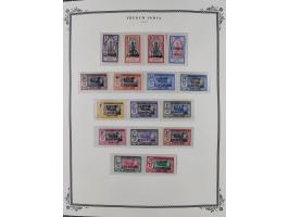 1892/1952, Collection on 20 Scott album leaves, unused and mnh, starting allegory 1 fr., including good part france libre ove