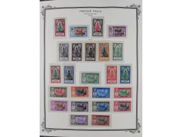 1892/1952, Collection on 20 Scott album leaves, unused and mnh, starting allegory 1 fr., including good part france libre ove