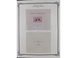 1892/1952, Collection on 20 Scott album leaves, unused and mnh, starting allegory 1 fr., including good part france libre ove