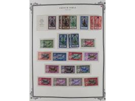 1892/1952, Collection on 20 Scott album leaves, unused and mnh, starting allegory 1 fr., including good part france libre ove