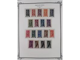 1892/1952, Collection on 20 Scott album leaves, unused and mnh, starting allegory 1 fr., including good part france libre ove