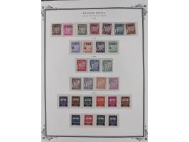 1892/1952, Collection on 20 Scott album leaves, unused and mnh, starting allegory 1 fr., including good part france libre ove