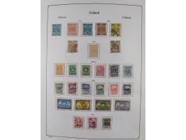 1918/1954, used and unused collections Estonia incl. e.g. Mi.-Nr. 29AUw (2), 164x MNH, Latvia, Lithuania incl. Mi.-Nr. 141F u