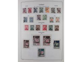 1918/1954, used and unused collections Estonia incl. e.g. Mi.-Nr. 29AUw (2), 164x MNH, Latvia, Lithuania incl. Mi.-Nr. 141F u