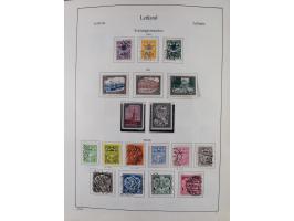 1918/1954, used and unused collections Estonia incl. e.g. Mi.-Nr. 29AUw (2), 164x MNH, Latvia, Lithuania incl. Mi.-Nr. 141F u