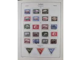 1918/1954, used and unused collections Estonia incl. e.g. Mi.-Nr. 29AUw (2), 164x MNH, Latvia, Lithuania incl. Mi.-Nr. 141F u