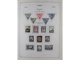 1918/1954, used and unused collections Estonia incl. e.g. Mi.-Nr. 29AUw (2), 164x MNH, Latvia, Lithuania incl. Mi.-Nr. 141F u