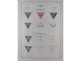 1918/1954, used and unused collections Estonia incl. e.g. Mi.-Nr. 29AUw (2), 164x MNH, Latvia, Lithuania incl. Mi.-Nr. 141F u