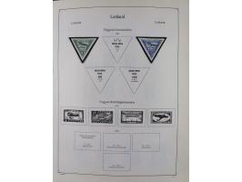 1918/1954, used and unused collections Estonia incl. e.g. Mi.-Nr. 29AUw (2), 164x MNH, Latvia, Lithuania incl. Mi.-Nr. 141F u