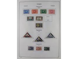 1918/1954, used and unused collections Estonia incl. e.g. Mi.-Nr. 29AUw (2), 164x MNH, Latvia, Lithuania incl. Mi.-Nr. 141F u