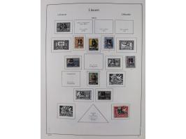 1918/1954, used and unused collections Estonia incl. e.g. Mi.-Nr. 29AUw (2), 164x MNH, Latvia, Lithuania incl. Mi.-Nr. 141F u