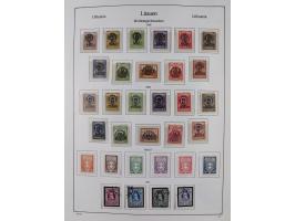 1918/1954, used and unused collections Estonia incl. e.g. Mi.-Nr. 29AUw (2), 164x MNH, Latvia, Lithuania incl. Mi.-Nr. 141F u