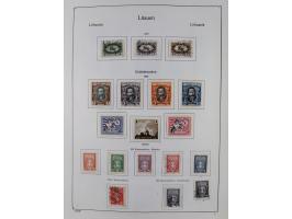 1918/1954, used and unused collections Estonia incl. e.g. Mi.-Nr. 29AUw (2), 164x MNH, Latvia, Lithuania incl. Mi.-Nr. 141F u