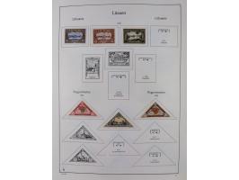 1918/1954, used and unused collections Estonia incl. e.g. Mi.-Nr. 29AUw (2), 164x MNH, Latvia, Lithuania incl. Mi.-Nr. 141F u