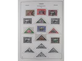 1918/1954, used and unused collections Estonia incl. e.g. Mi.-Nr. 29AUw (2), 164x MNH, Latvia, Lithuania incl. Mi.-Nr. 141F u