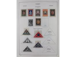 1918/1954, used and unused collections Estonia incl. e.g. Mi.-Nr. 29AUw (2), 164x MNH, Latvia, Lithuania incl. Mi.-Nr. 141F u