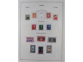 1918/1954, used and unused collections Estonia incl. e.g. Mi.-Nr. 29AUw (2), 164x MNH, Latvia, Lithuania incl. Mi.-Nr. 141F u