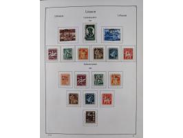 1918/1954, used and unused collections Estonia incl. e.g. Mi.-Nr. 29AUw (2), 164x MNH, Latvia, Lithuania incl. Mi.-Nr. 141F u