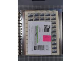 1900/23, reichhaltige und umfangreiche Bogensammlung in 9 Alben, vielfach spezialisiert nach Plattennummern, Farben und Typen