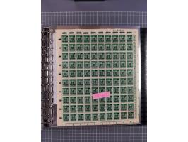 1900/23, reichhaltige und umfangreiche Bogensammlung in 9 Alben, vielfach spezialisiert nach Plattennummern, Farben und Typen