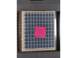 1900/23, reichhaltige und umfangreiche Bogensammlung in 9 Alben, vielfach spezialisiert nach Plattennummern, Farben und Typen