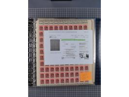 1900/23, reichhaltige und umfangreiche Bogensammlung in 9 Alben, vielfach spezialisiert nach Plattennummern, Farben und Typen