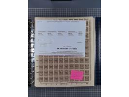 1900/23, reichhaltige und umfangreiche Bogensammlung in 9 Alben, vielfach spezialisiert nach Plattennummern, Farben und Typen