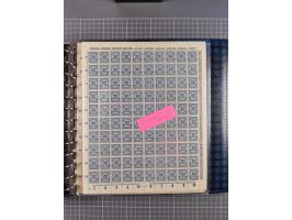 1900/23, reichhaltige und umfangreiche Bogensammlung in 9 Alben, vielfach spezialisiert nach Plattennummern, Farben und Typen