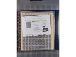 1900/23, reichhaltige und umfangreiche Bogensammlung in 9 Alben, vielfach spezialisiert nach Plattennummern, Farben und Typen