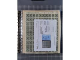 1900/23, reichhaltige und umfangreiche Bogensammlung in 9 Alben, vielfach spezialisiert nach Plattennummern, Farben und Typen