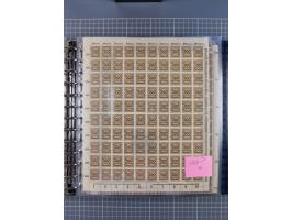 1900/23, reichhaltige und umfangreiche Bogensammlung in 9 Alben, vielfach spezialisiert nach Plattennummern, Farben und Typen