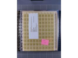 1900/23, reichhaltige und umfangreiche Bogensammlung in 9 Alben, vielfach spezialisiert nach Plattennummern, Farben und Typen