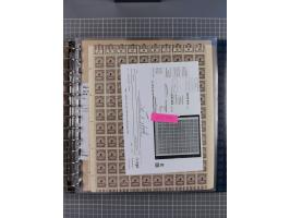 1900/23, reichhaltige und umfangreiche Bogensammlung in 9 Alben, vielfach spezialisiert nach Plattennummern, Farben und Typen