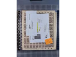 1900/23, reichhaltige und umfangreiche Bogensammlung in 9 Alben, vielfach spezialisiert nach Plattennummern, Farben und Typen