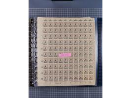 1900/23, reichhaltige und umfangreiche Bogensammlung in 9 Alben, vielfach spezialisiert nach Plattennummern, Farben und Typen