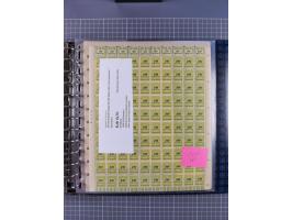 1900/23, reichhaltige und umfangreiche Bogensammlung in 9 Alben, vielfach spezialisiert nach Plattennummern, Farben und Typen