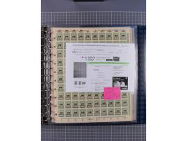 1900/23, reichhaltige und umfangreiche Bogensammlung in 9 Alben, vielfach spezialisiert nach Plattennummern, Farben und Typen