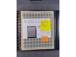 1900/23, reichhaltige und umfangreiche Bogensammlung in 9 Alben, vielfach spezialisiert nach Plattennummern, Farben und Typen