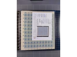 1900/23, reichhaltige und umfangreiche Bogensammlung in 9 Alben, vielfach spezialisiert nach Plattennummern, Farben und Typen