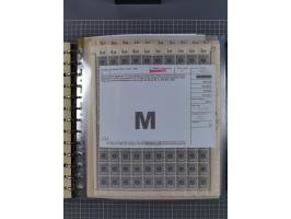 1900/23, reichhaltige und umfangreiche Bogensammlung in 9 Alben, vielfach spezialisiert nach Plattennummern, Farben und Typen